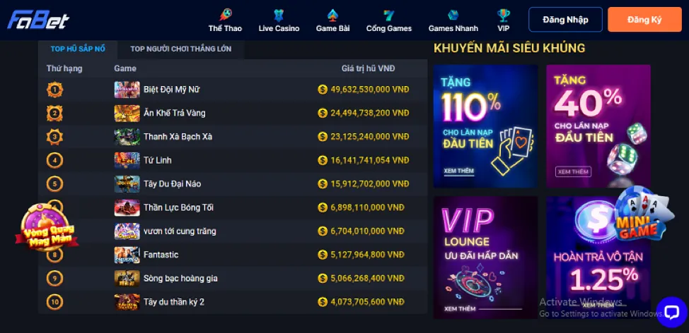 Hoàn Trả Hàng Ngày Không Giới Hạn Tại 5com win